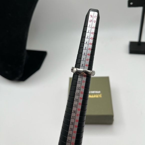 Judith Ripka Sterling Diamonique Ruby Ring Size 5 - Picture 8 of 11